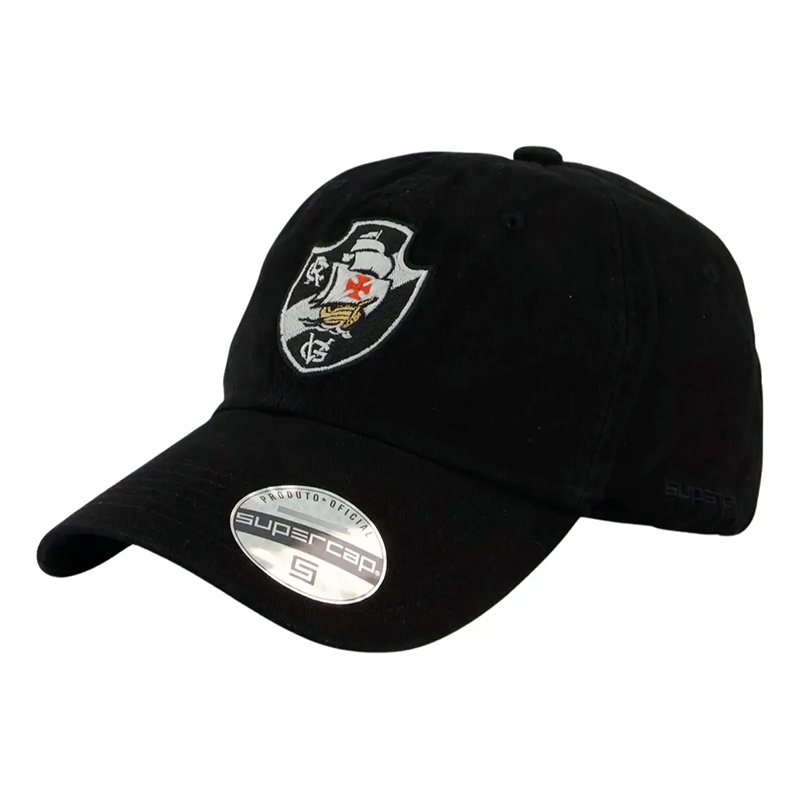 Boné Oficial Vasco Preto – Escudo Bordado