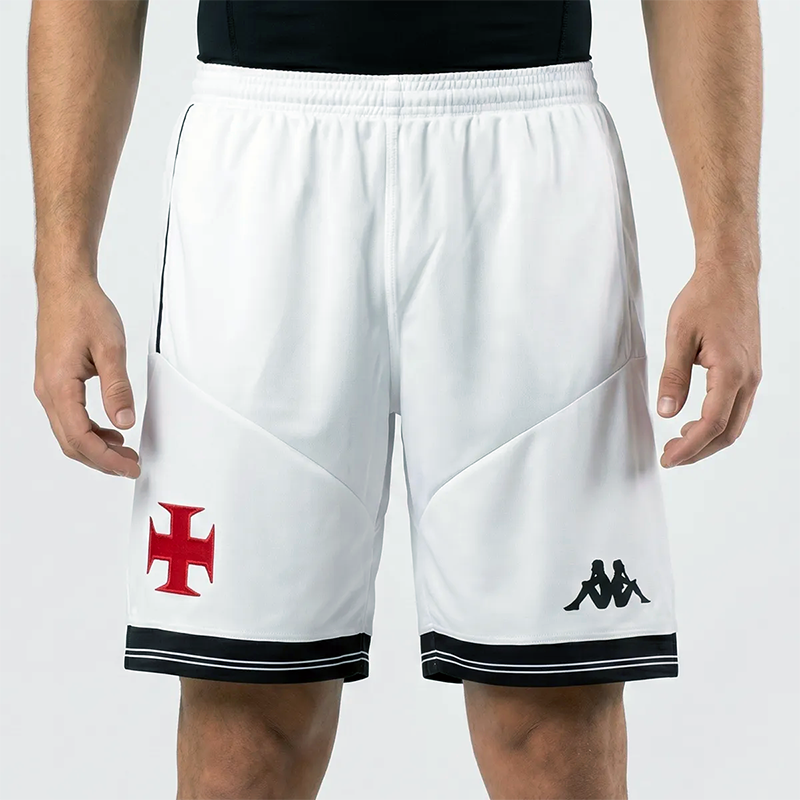 Calção Vasco I 2025 Oficial Kappa – Branco