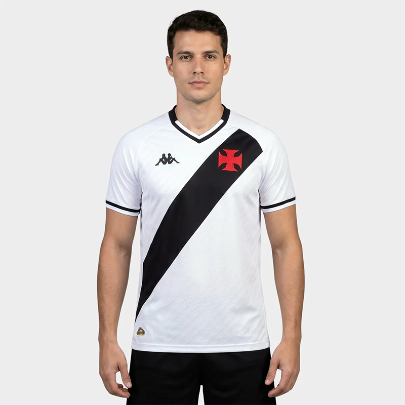 Camisa Vasco II 2025 Oficial Kappa – Branca