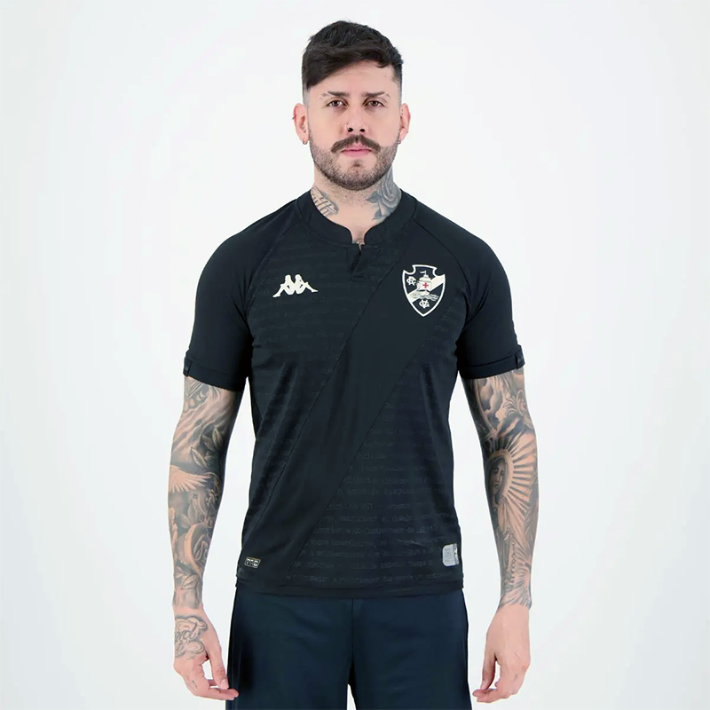 Camisa Vasco III Goleiro 2024 Oficial Kappa – Preta
